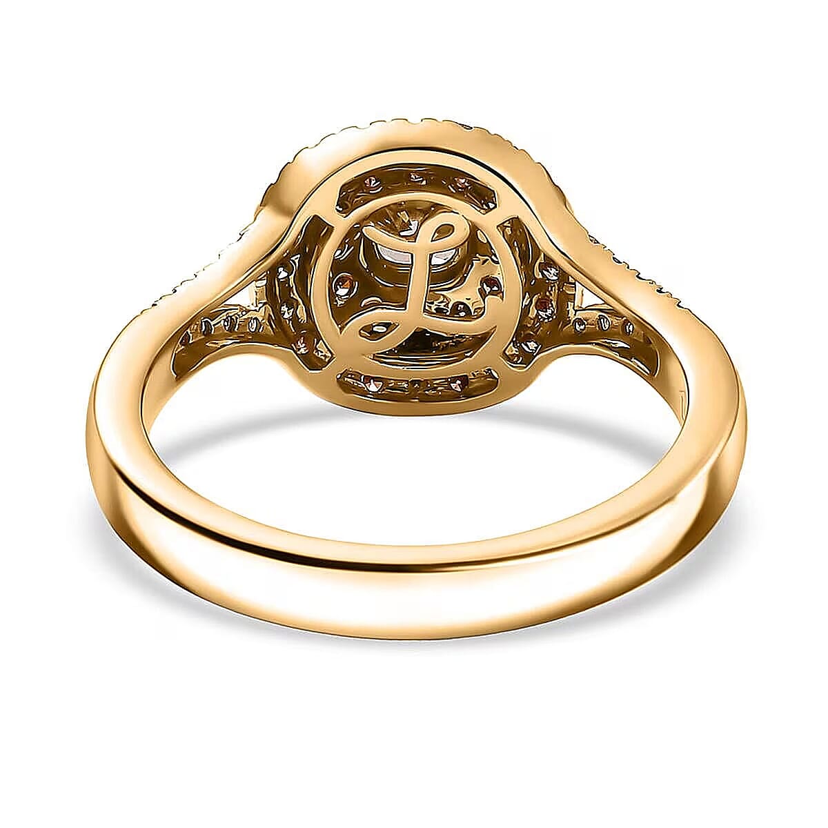 Luxoro  Natural Champagne Diamond (I2) Ring in 10K Rose Gold 1.00 ctw (Size 10.0) image number 6