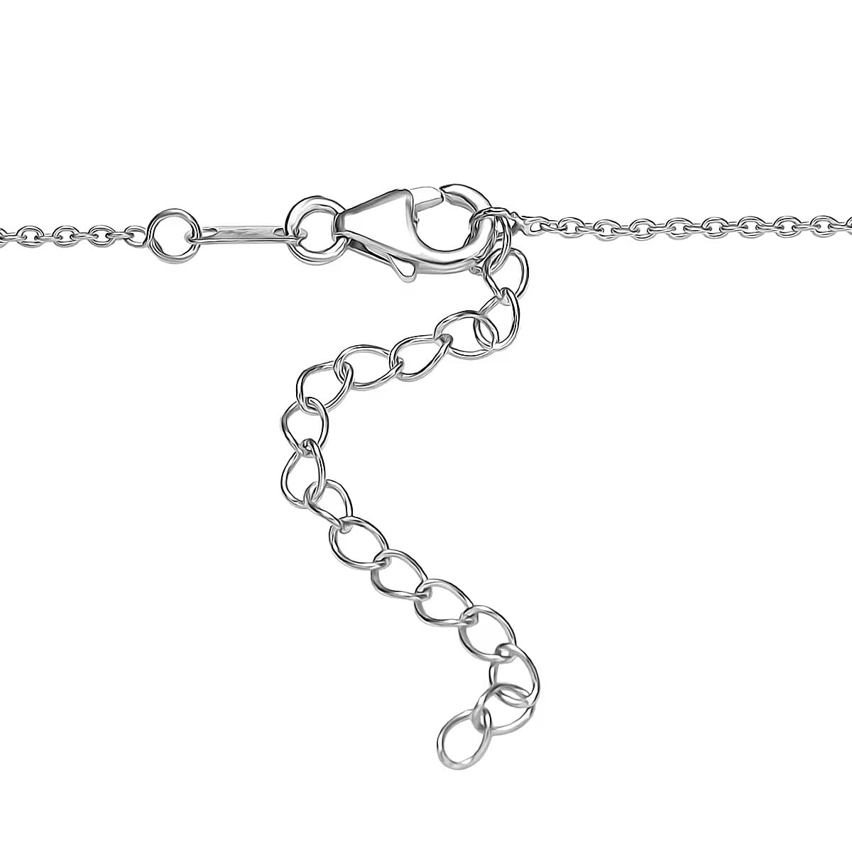 Luxuriant Lab Grown Diamond G-H SI 0.25 ctw Necklace in Rhodium Over Sterling Silver 18 Inches image number 7