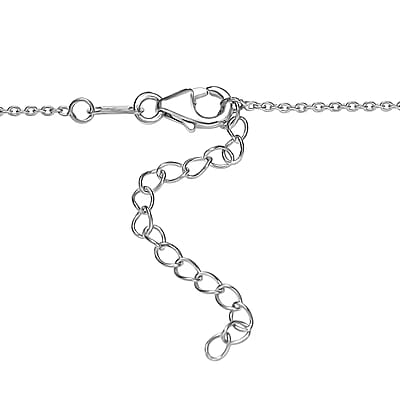Luxuriant Lab Grown Diamond G-H SI 0.25 ctw Necklace in Rhodium Over Sterling Silver 18 Inches