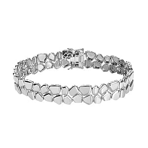 Doorbuster Pebble Path Bracelet in 950 Palladium 16.35 Grams (7.00 In)
