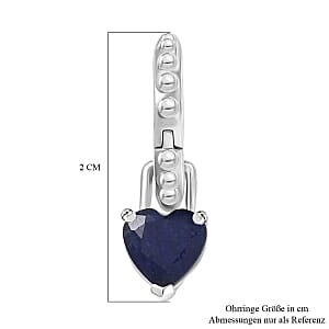 D'Joy Masoala Sapphire 3.00 ctw Earrings in Rhodium Over Sterling Silver
