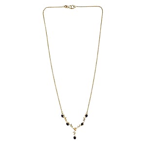 D'Joy Masoala Sapphire 1.50 ctw Necklace (18 Inches) in Sterling Silver