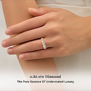 Modani Natural Yellow Diamond and White Diamond SI 0.86 ctw Ring in 950 Platinum and 14K Yellow Gold (Size 10.0)