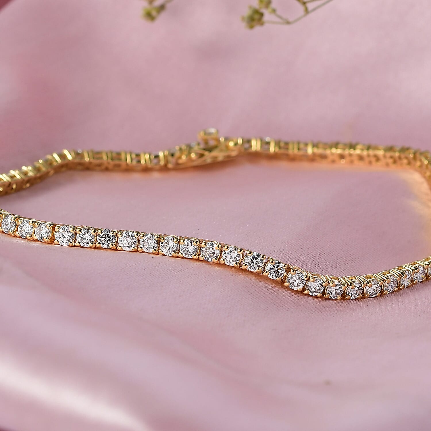 Yellow Gold Over Sterling Silver / 7.25 Inches