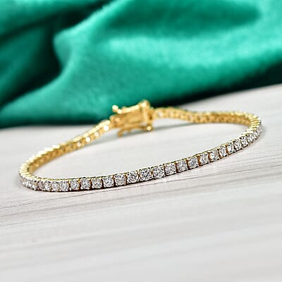 Yellow Gold Over Sterling Silver / 7.25 Inches - Product card gallery slide 2 (10178259419449)