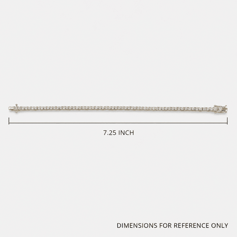 Luxuriant Lab Grown Diamond (SI) 4.00 ctw Iconic Tennis Bracelet in 18K Vermeil Yellow Gold Over Sterling Silver (7.25 In)