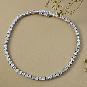 Doorbuster D'Joy Lab Grown Diamond 4.00 ctw Iconic Tennis Bracelet in Rhodium Over Sterling Silver (7.25 In)