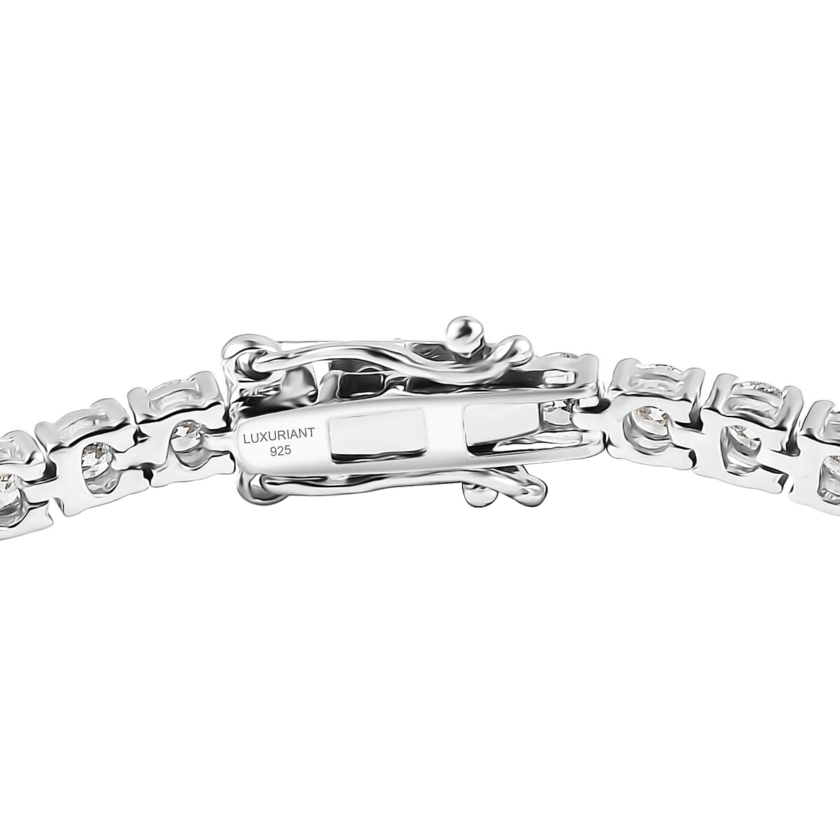 Doorbuster D'Joy Lab Grown Diamond 4.00 ctw Iconic Tennis Bracelet in Rhodium Over Sterling Silver (7.25 In) image number 3