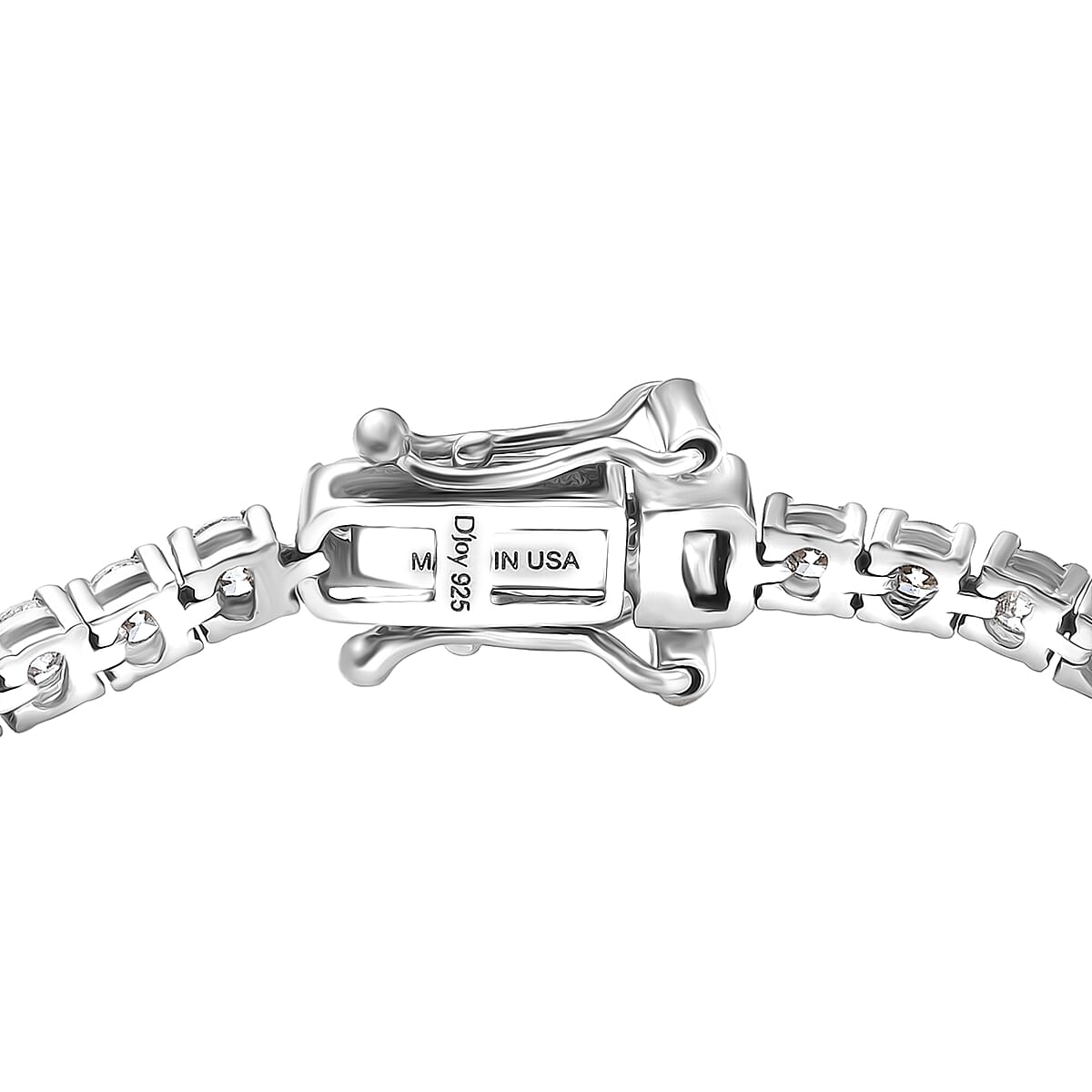 Doorbuster D'Joy Lab Grown Diamond 4.00 ctw Bracelet in Rhodium Over Sterling Silver (8.00 In) image number 3