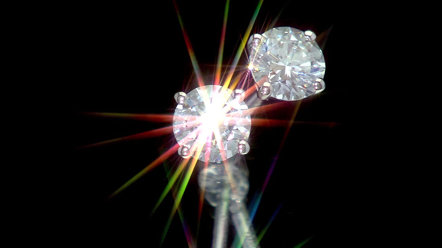 Luxuriant Lab Grown Diamond G-H SI 1.00 ctw Solitaire Stud Earrings in Rhodium Over Sterling Silver