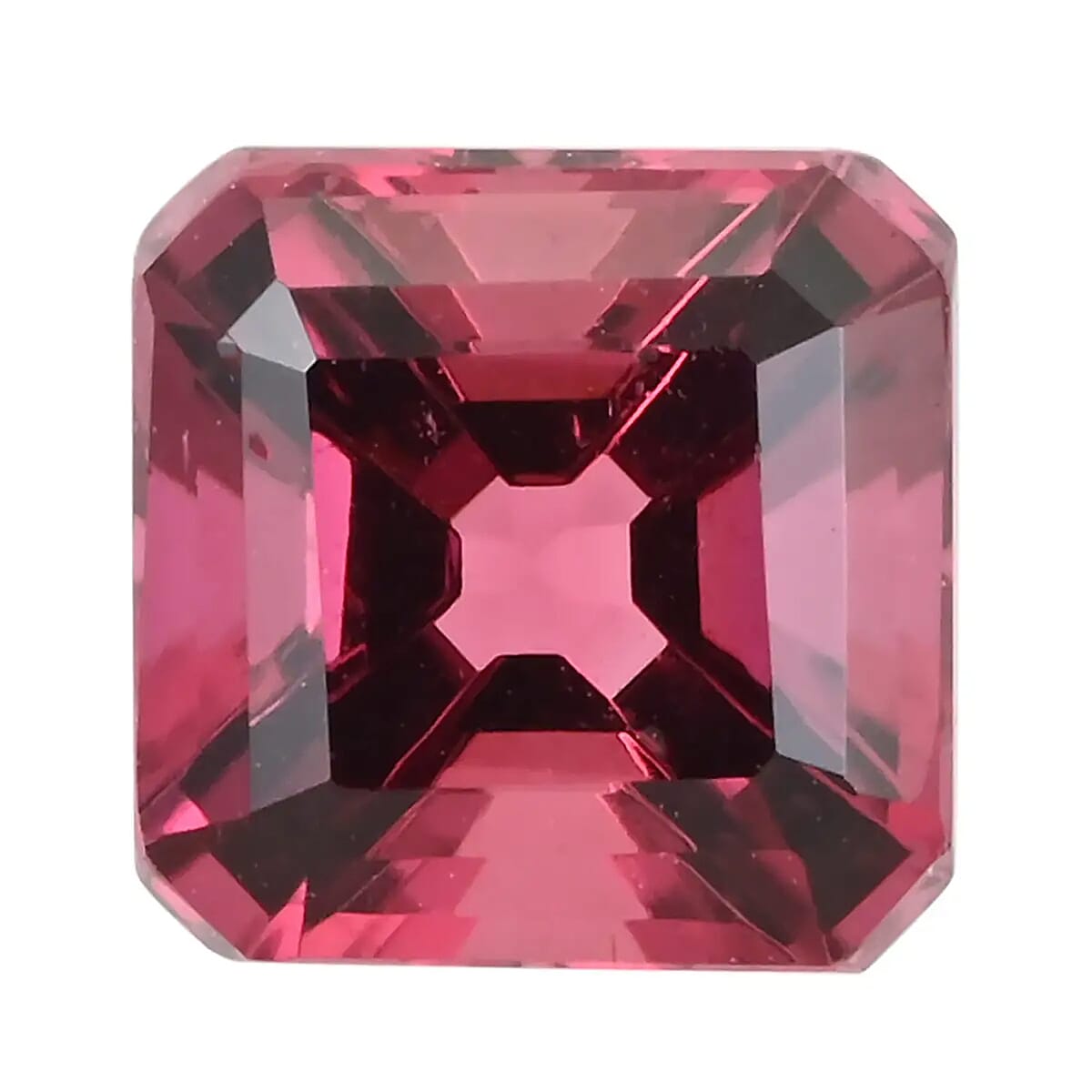 Asscher Cut AAAA Ouro Fino Rubellite (Sqr 6x6 mm) 1.00 ctw image number 0
