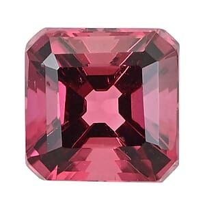 Asscher Cut AAAA Ouro Fino Rubellite (Sqr 6x6 mm) 1.00 ctw