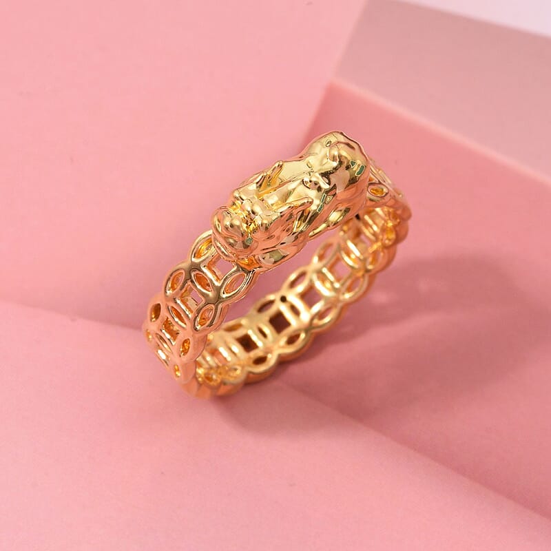 Dragon Ring in 24K Yellow Gold (Size 6.0) 0.85 Grams