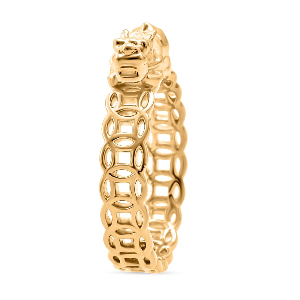 Dragon Ring in 24K Yellow Gold (Size 6.0) 0.85 Grams image number 3