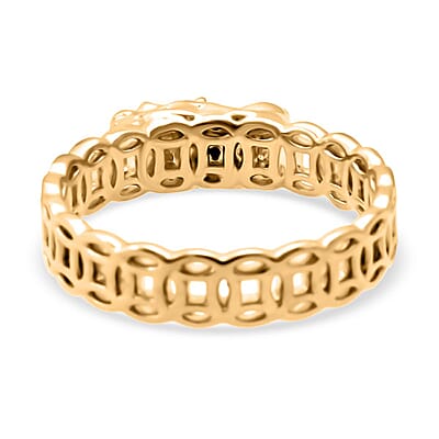 Dragon Ring in 24K Yellow Gold (Size 6.0) 0.85 Grams