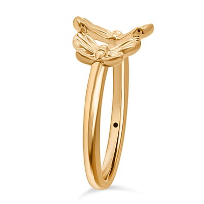 Butterfly Ring in 24K Yellow Gold (Size 10.0) 0.65 Grams