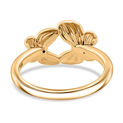 Butterfly Ring in 24K Yellow Gold (Size 10.0) 0.65 Grams