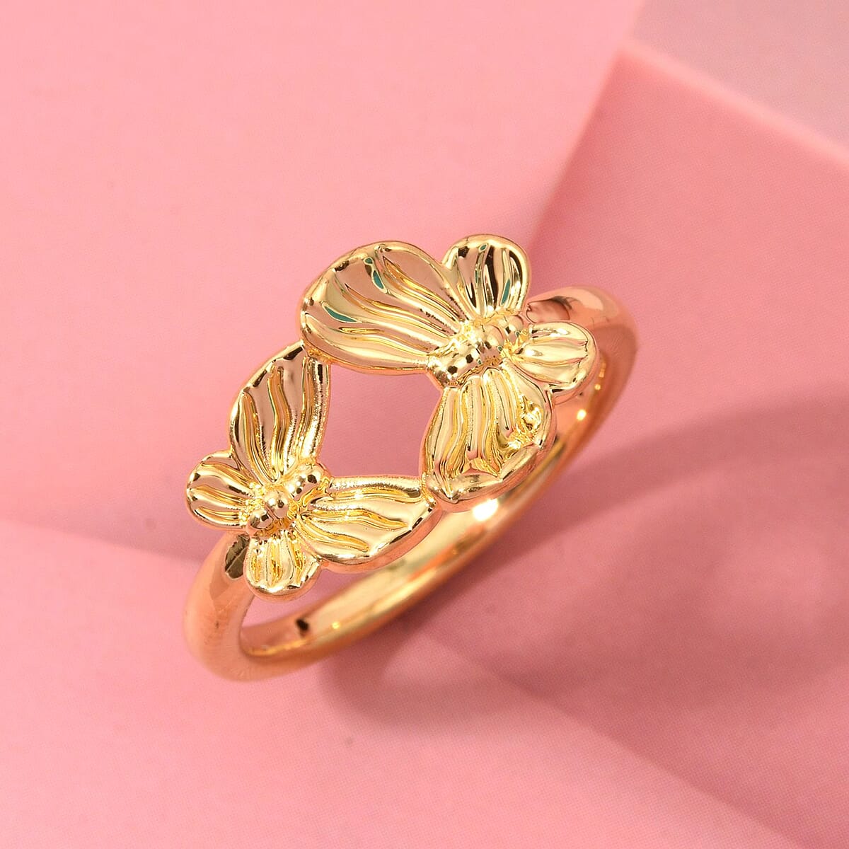 Butterfly Ring in 24K Yellow Gold (Size 10.0) 0.65 Grams image number 1