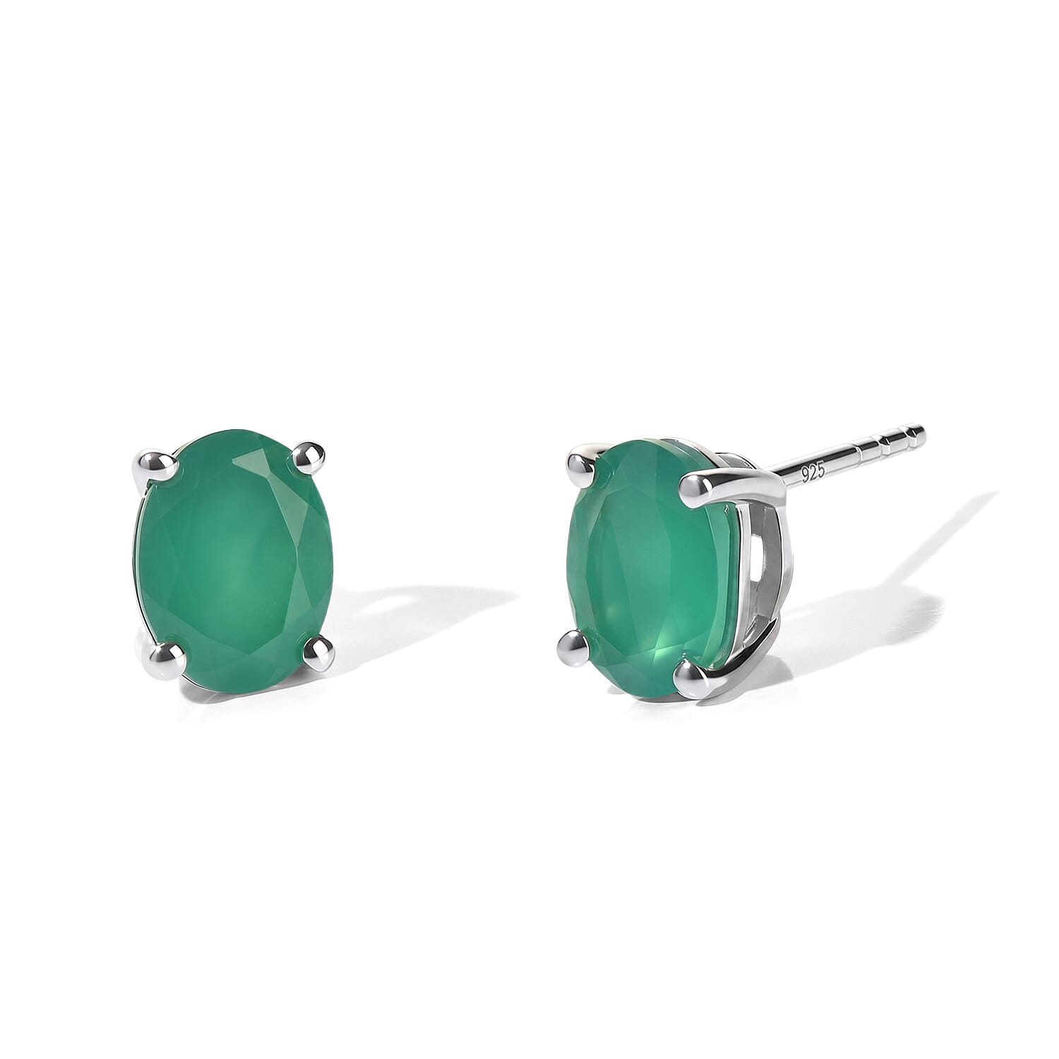 EverTrue Verde Onyx Earrings in Platinum Bond 2.20 ctw