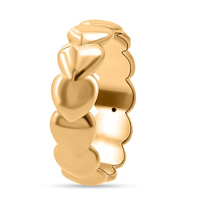 Heart Ring in 24K Yellow Gold (Size 6.0) 1.10 Grams