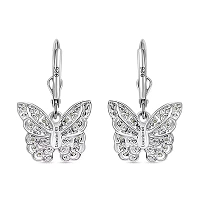 Luxuriant Lab Grown Yellow Diamond (IR) and Lab Grown Diamond VS 0.50 ctw Earrings in Rhodium Over Sterling Silver