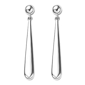 Doorbuster Rhapsody Water Drop Earrings in 950 Platinum 7.3 Grams