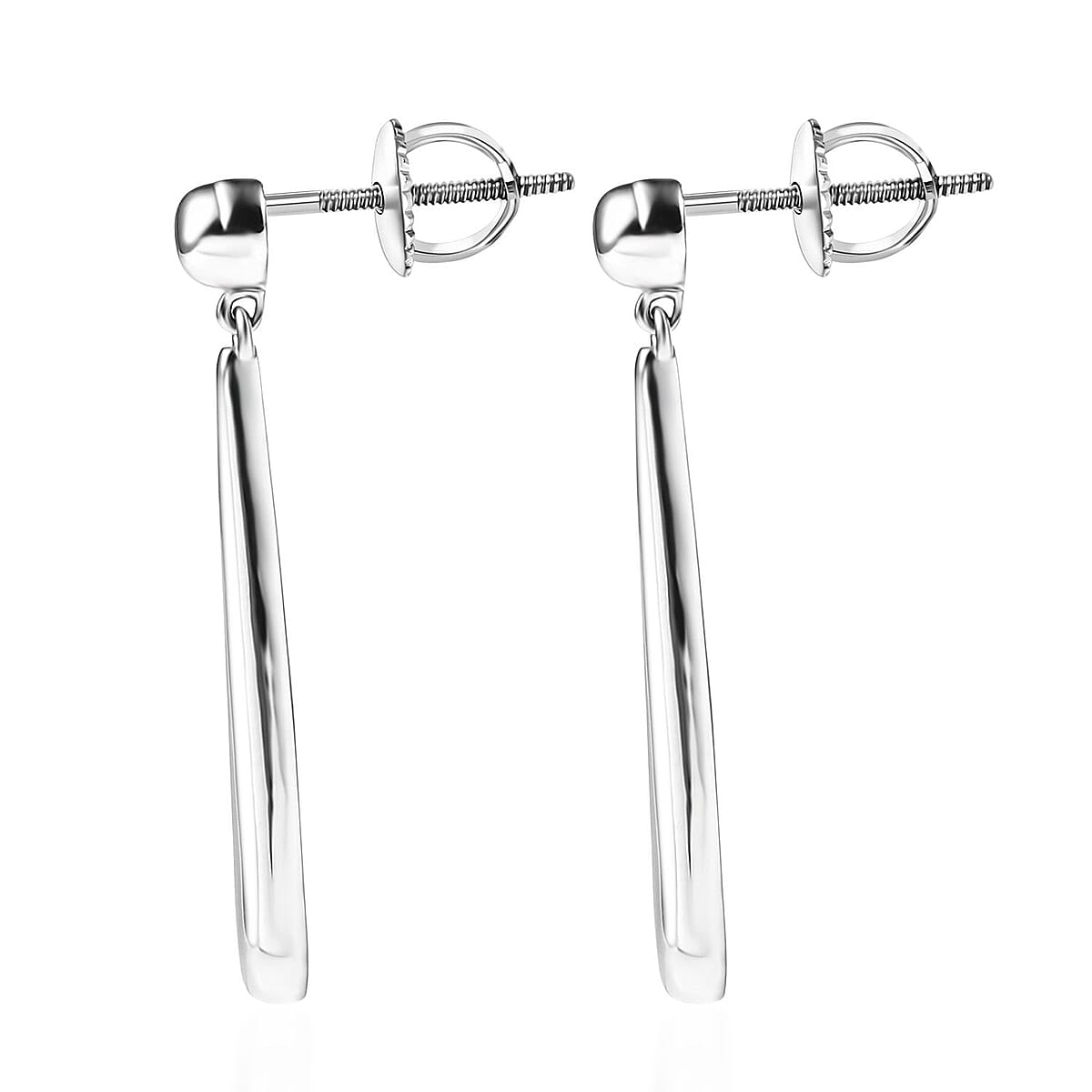 Doorbuster Rhapsody Water Drop Earrings in 950 Platinum 7.3 Grams image number 4