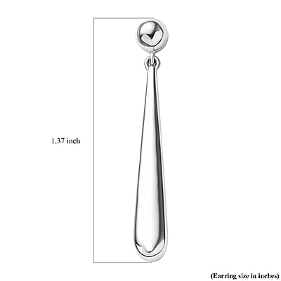 Rhapsody Water Drop Earrings in 950 Platinum 7.3 Grams
