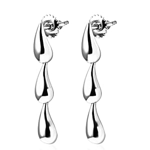 Doorbuster Rhapsody Failing Water Drops Earrings in 950 Platinum 6.40 Grams