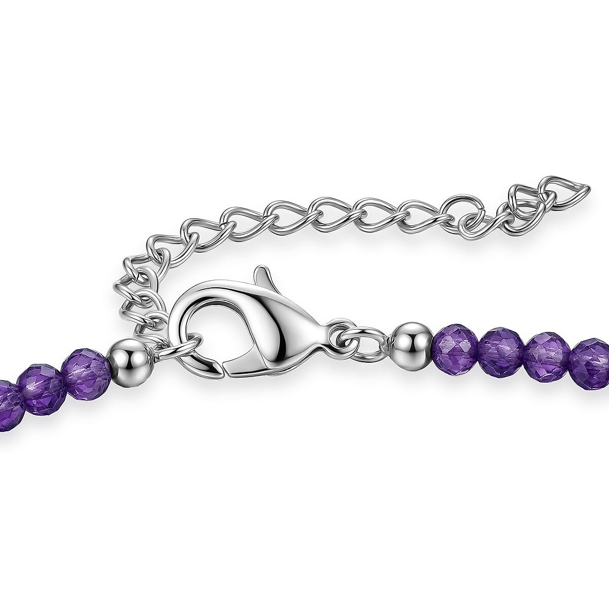EverTrue Tasmanian Stichtite and Multi Gemstone 15.65 ctw Earthborn Celestial Orbit Elegance Bracelet in Platinum Bond (7.25 In) (Del. in 8-10 Days) image number 3