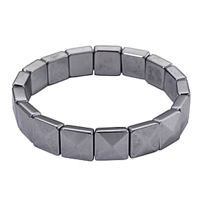 Doorbuster Terahertz 100.00 ctw Fancy Block Strech Bracelet