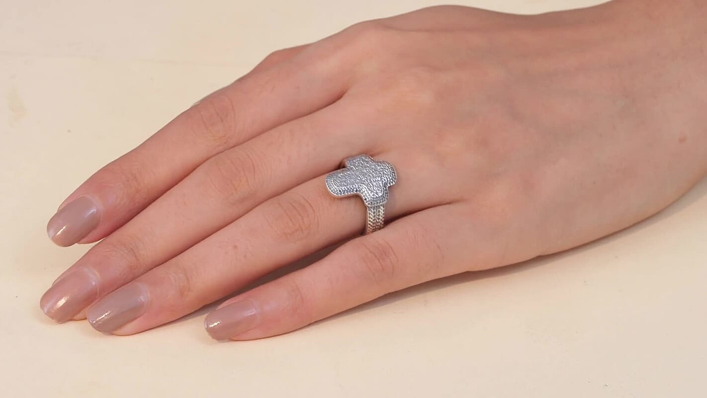 D'Joy Passport to Israel Artisan Crafted Sterling Silver Ring (Size 10.0) 5 Grams