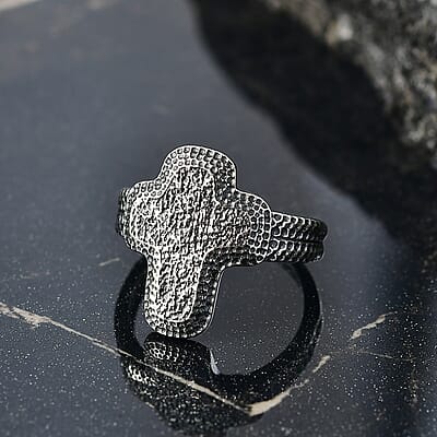 D'Joy Passport to Israel Artisan Crafted Sterling Silver Ring (Size 10.0) 5 Grams