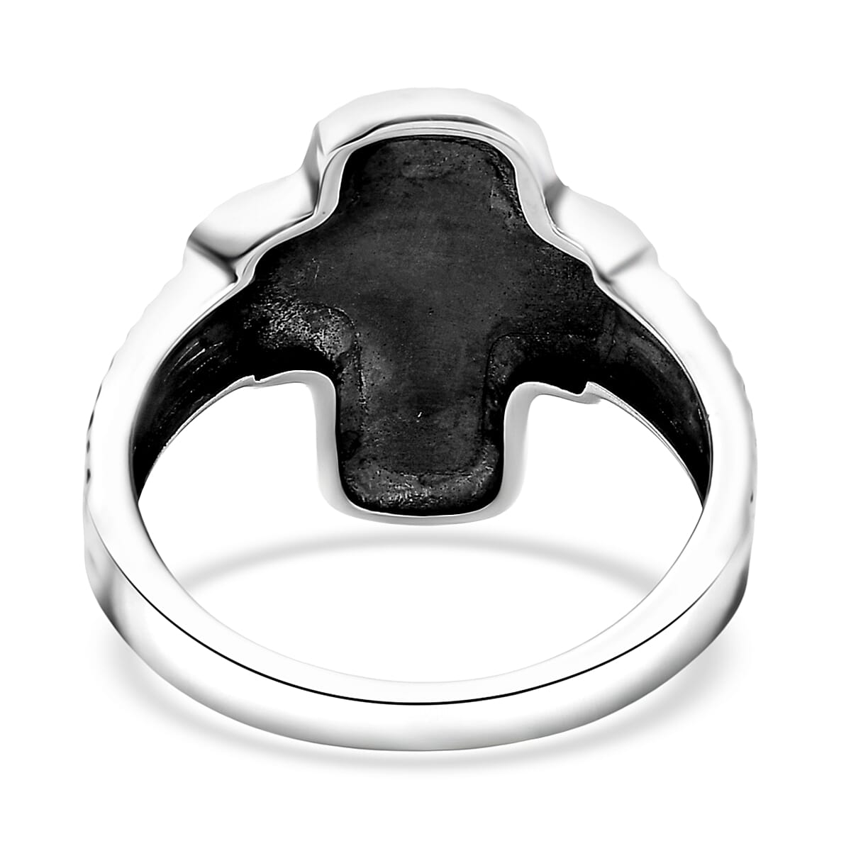 D'Joy Passport to Israel Artisan Crafted Cross Ring in Sterling Silver (Size 7.0) 5 Grams image number 4