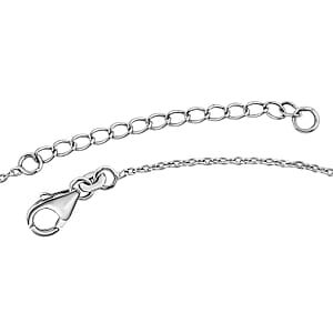 D'Joy Passport to Israel Artisan Crafted White Buffalo 27.50 ctw Necklace in Sterling Silver 18 Inches