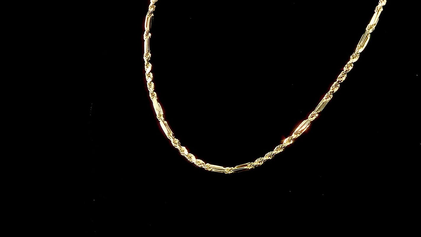 4mm Milano Chain Necklace in 10K Yellow Gold 6.4 Grams 18 Inches