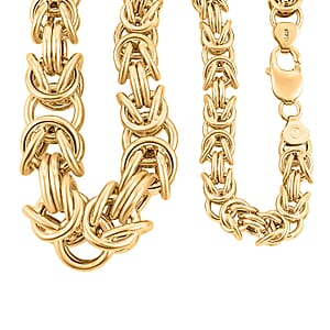 Graduating Byzantine Chain Necklace in 10K Yellow Gold 37.5 Grams 18 Inches