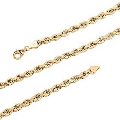 5.5mm Rope Necklace in 10K Yellow Gold 13.10 Grams 26 Inches