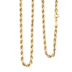 5.5mm Rope Necklace in 10K Yellow Gold 14.30 Grams 28 Inches