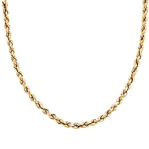 5.5mm Rope Necklace in 10K Yellow Gold 14.30 Grams 28 Inches