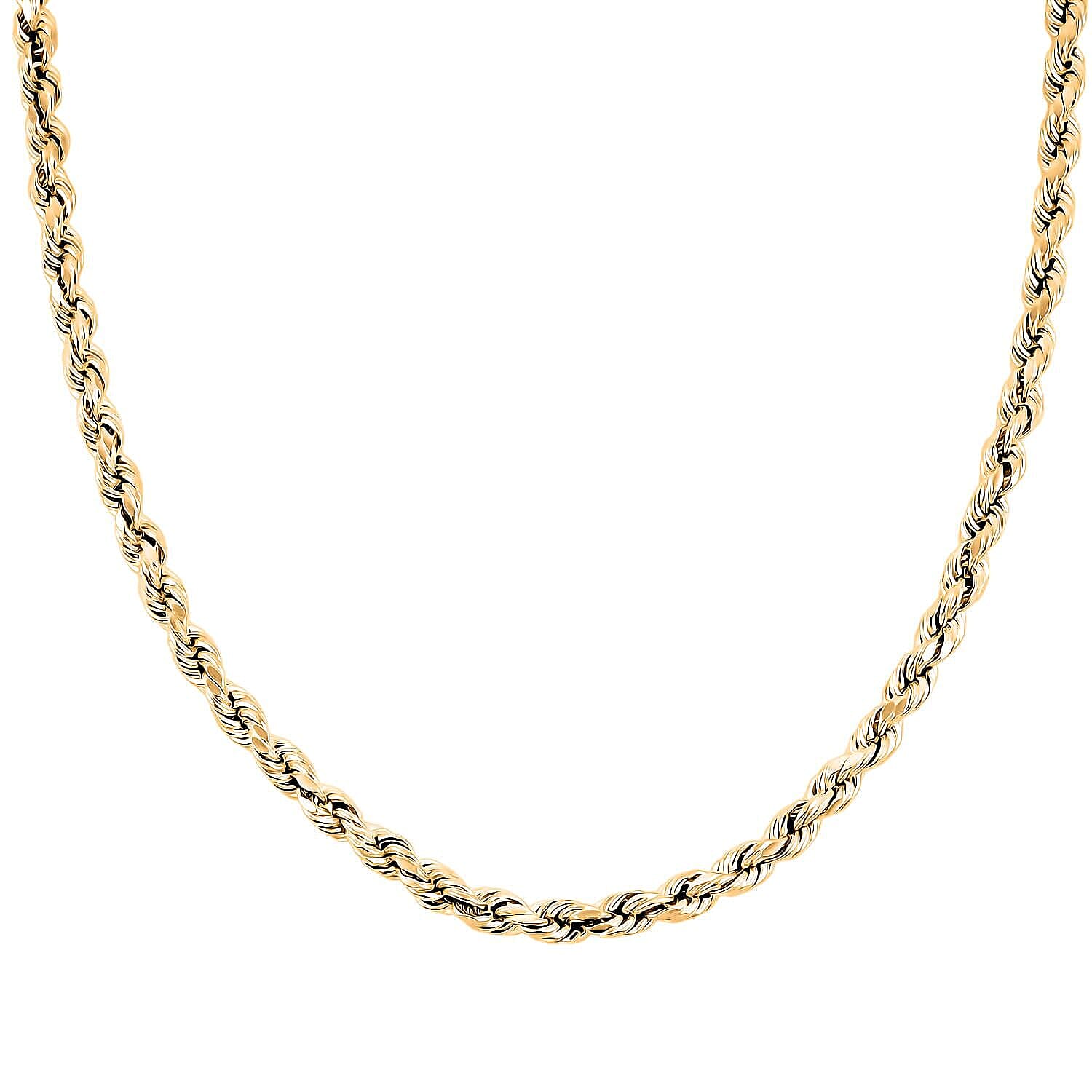 5.5mm Rope Necklace in 10K Yellow Gold 14.30 Grams 28 Inches