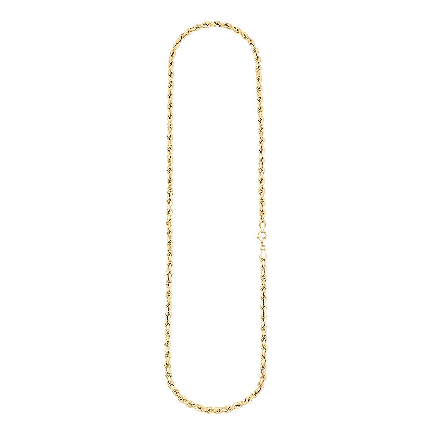5.5mm Rope Necklace in 10K Yellow Gold 14.30 Grams 28 Inches