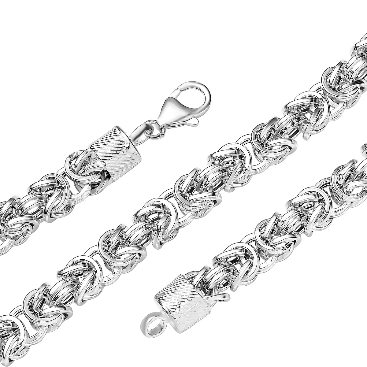 D'Joy Oval Link Chain Necklace in Sterling Silver 33.25 Grams 20 Inches image number 4
