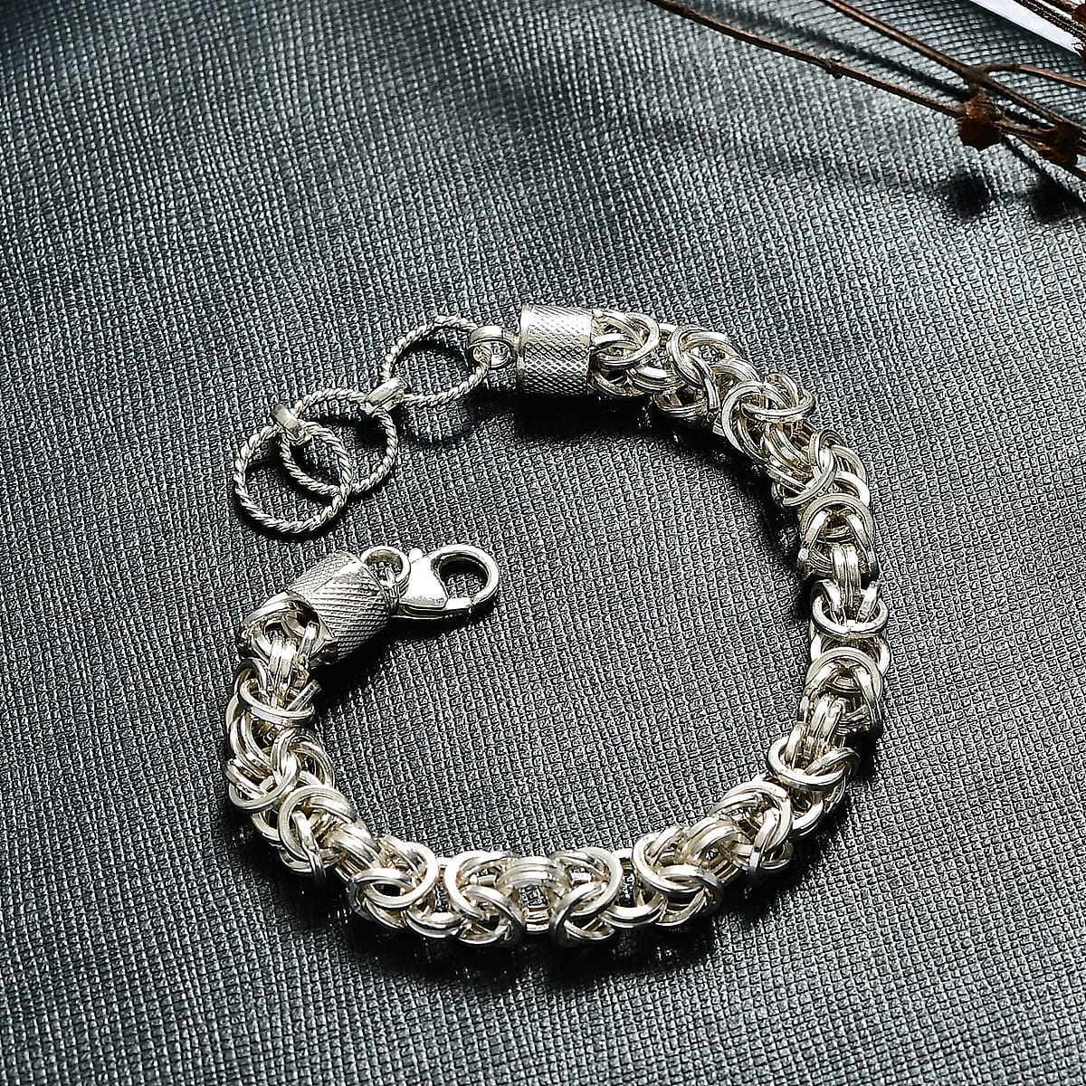 D'Joy Oval Link Chain Bracelet in Sterling Silver (7.25 In) 13 Grams image number 1