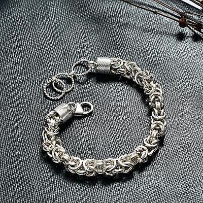 D'Joy Oval Link Chain Bracelet in Sterling Silver (7.25 In) 13 Grams
