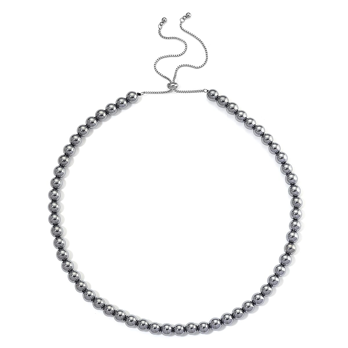Terahertz 209.50 ctw Beaded Necklace in Stainless Steel 18 Inches image number 2