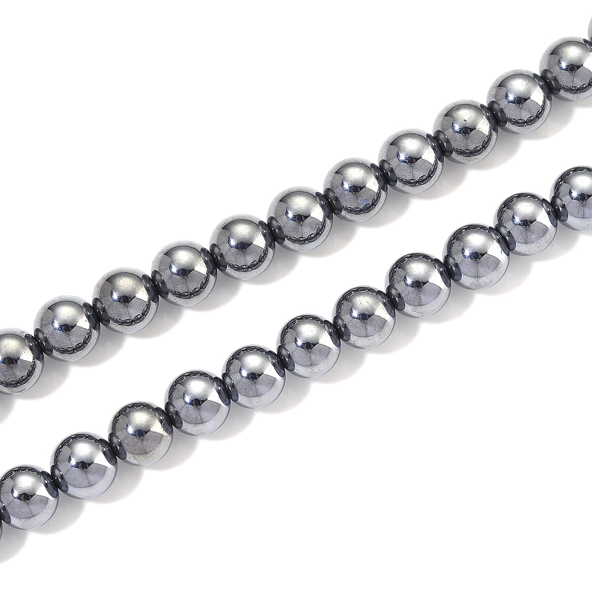 Terahertz 209.50 ctw Beaded Necklace in Stainless Steel 18 Inches image number 3