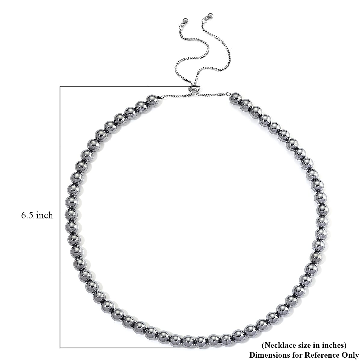 Terahertz 209.50 ctw Beaded Necklace in Stainless Steel 18 Inches image number 5