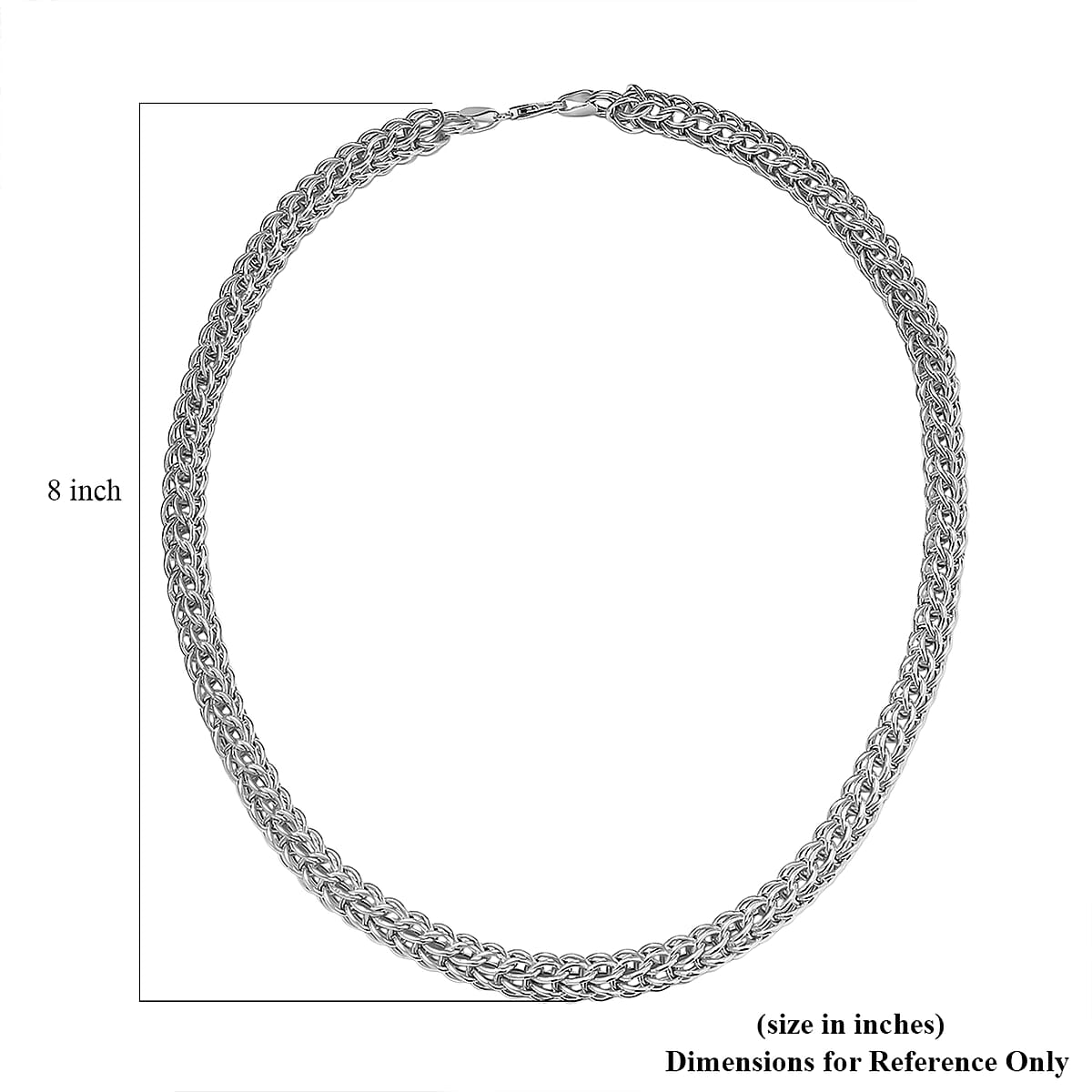 D'Joy Fancy Link Chain Necklace in Sterling Silver 27.5 Grams 20 Inches image number 5