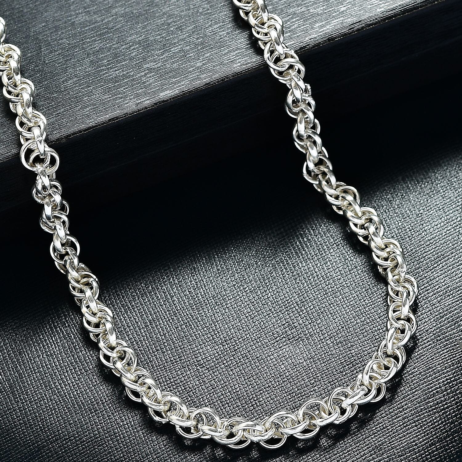  D'Joy Oval Link Chain Necklace in Sterling Silver 21 Grams 20 Inches